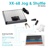 X-keys XK-68 Key Programmable Keypad with Jog and Shuttle