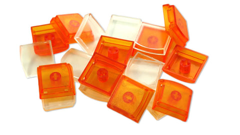 Replacement Keycaps for X-keys - Orange (Pack of 10)