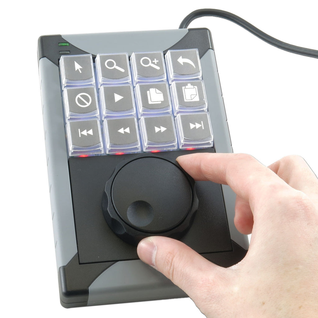 X-keys XK-12 Key Programmable Keypad with Jog and Shuttle – X-keys-UK ...