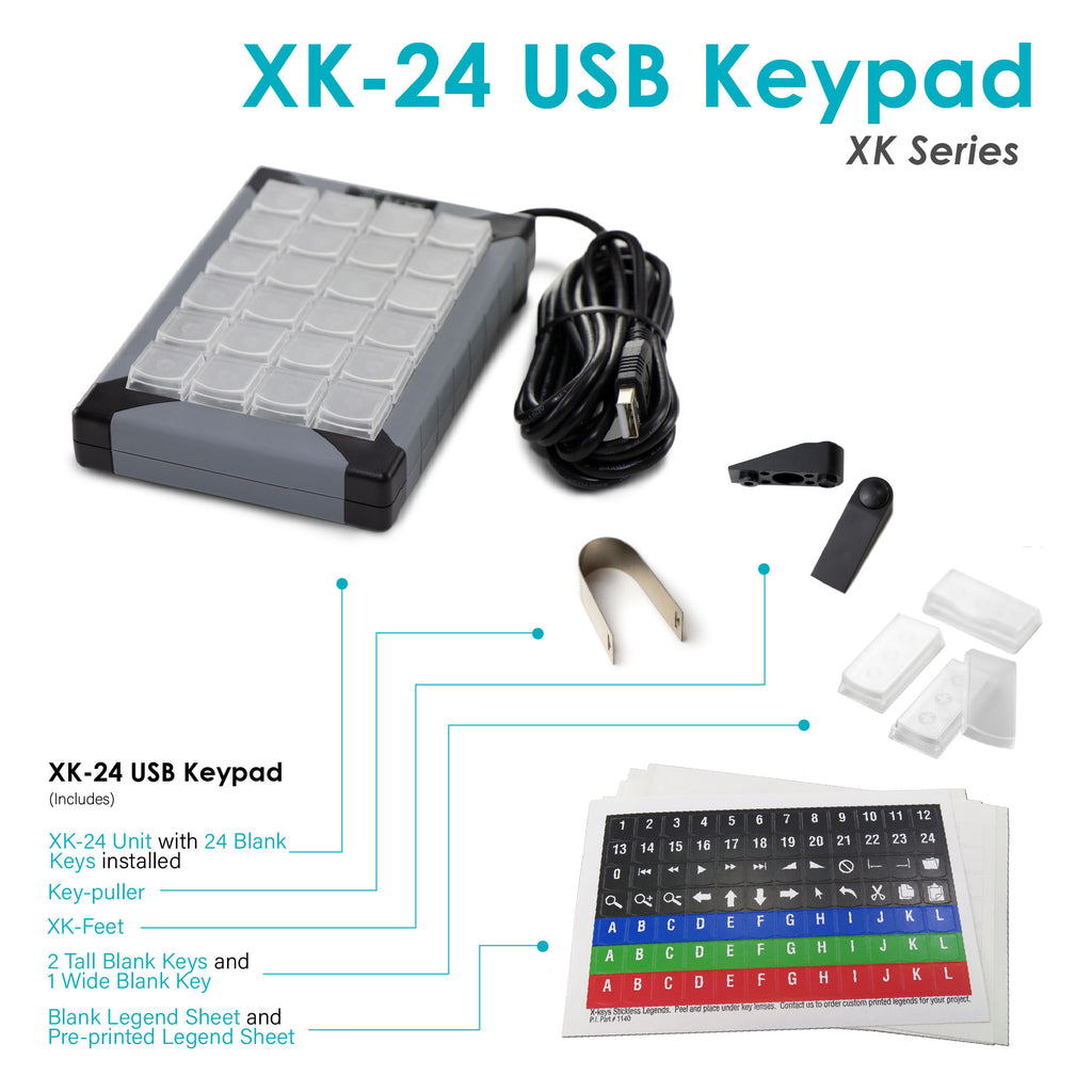 Xkeys XK24 Key Programmable Keypad XkeysUK (Keyboard Specialists LTD)