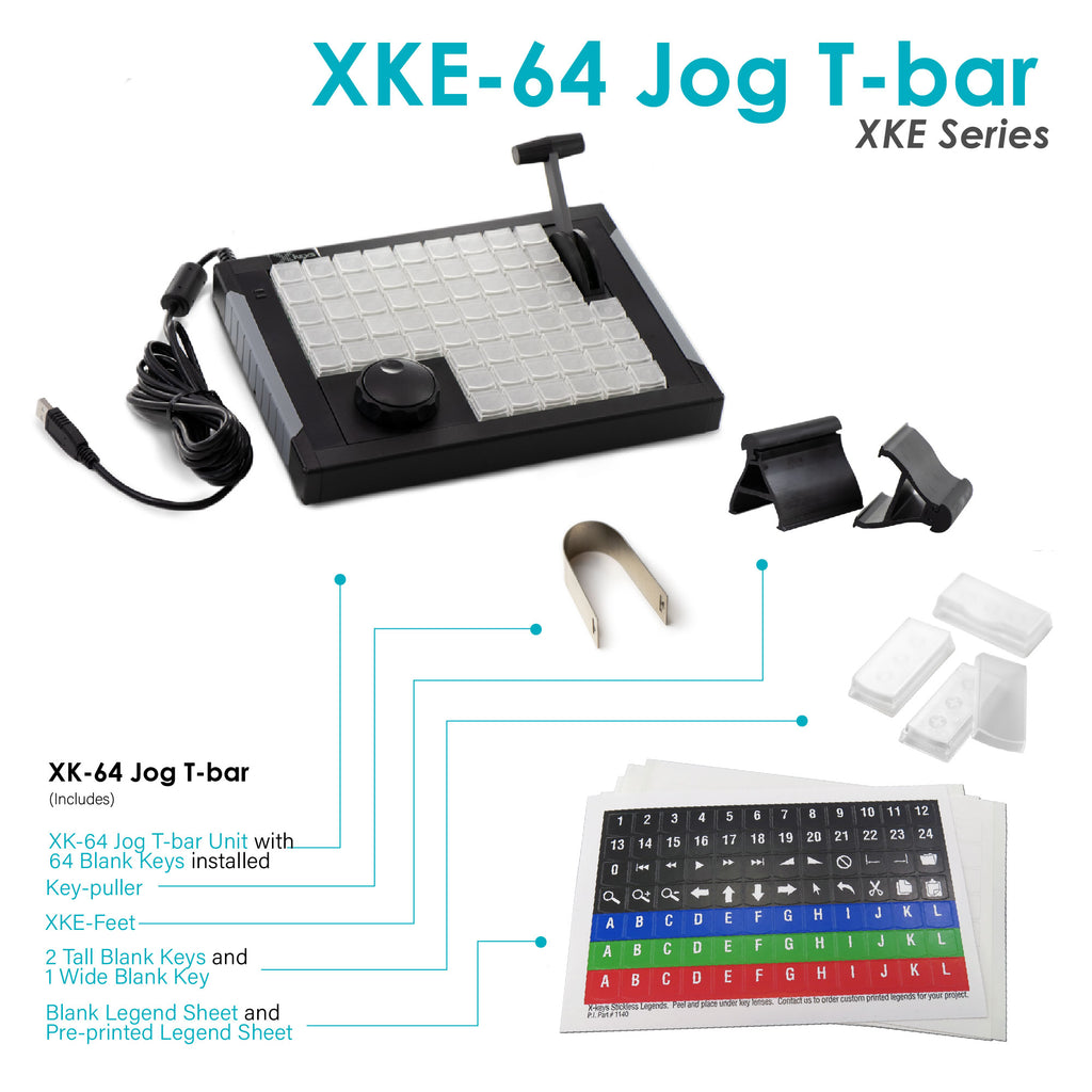 XKeys XKE64 Jog TBar USB Controller XkeysUK (Keyboard
