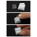 X-keys NevWear DSA Style Relegnedable Key Caps - Transparent (Pack of 12)