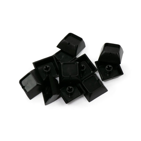 X-keys NevWear DSA Style Relegnedable Key Caps - Black (Pack of 12)